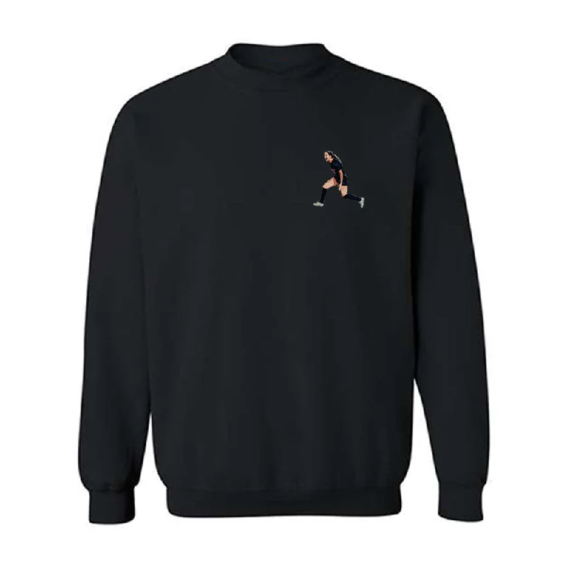Georgia - NCAA Women's Soccer : Nicole Vernis - Individual Caricature Crewneck Sweatshirt Hoodie with Bell Sleeves Flared Feminine Georgia - NCAA Women's Soccer : Nicole Vernis - Individual Caricature Crewneck Sweatshirt Hoodie with Bell Sleeves Flared Feminine