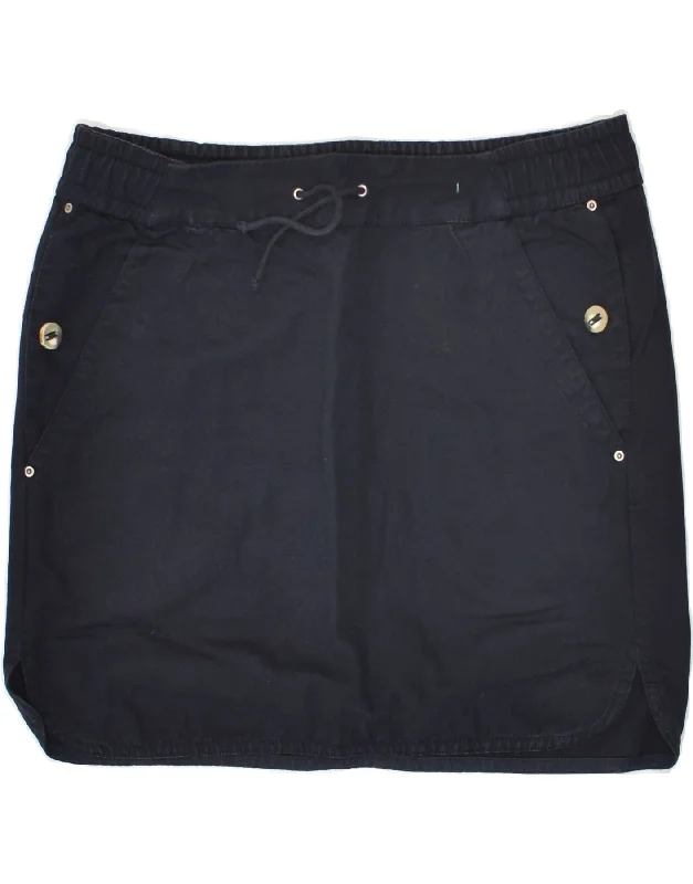 MASSIMO DUTTI Womens Mini Skirt EU 38 Small W28 Navy Blue Cotton denim skirt durable