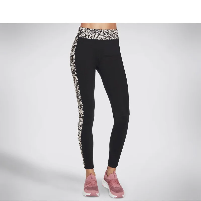 Skechers Go Strech Mini Cheetah Legging Trendy Sports Performance Leggings