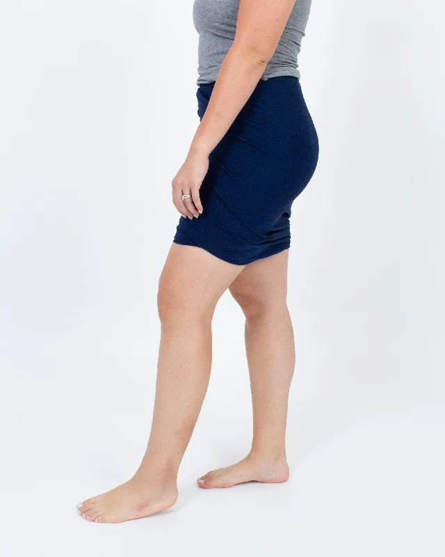 Ruched Skirt denim skirt durable