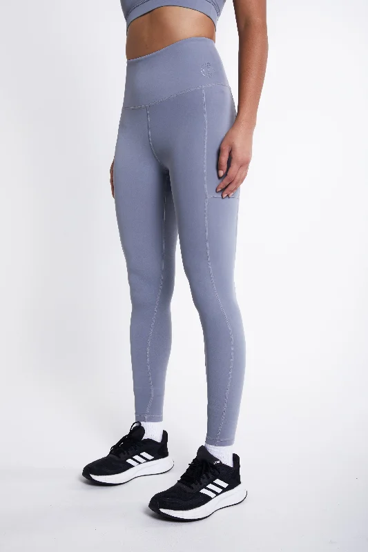Power Training Legging- Grey Comfortable Capri-Length Leggings