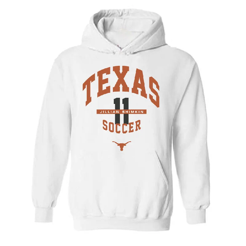 Texas - NCAA Women's Soccer : Jillian Shimkin - Classic Fashion Shersey Hooded Sweatshirt Hoodie with Camouflage Military Edgy Texas - NCAA Women's Soccer : Jillian Shimkin - Classic Fashion Shersey Hooded Sweatshirt Hoodie with Camouflage Military Edgy