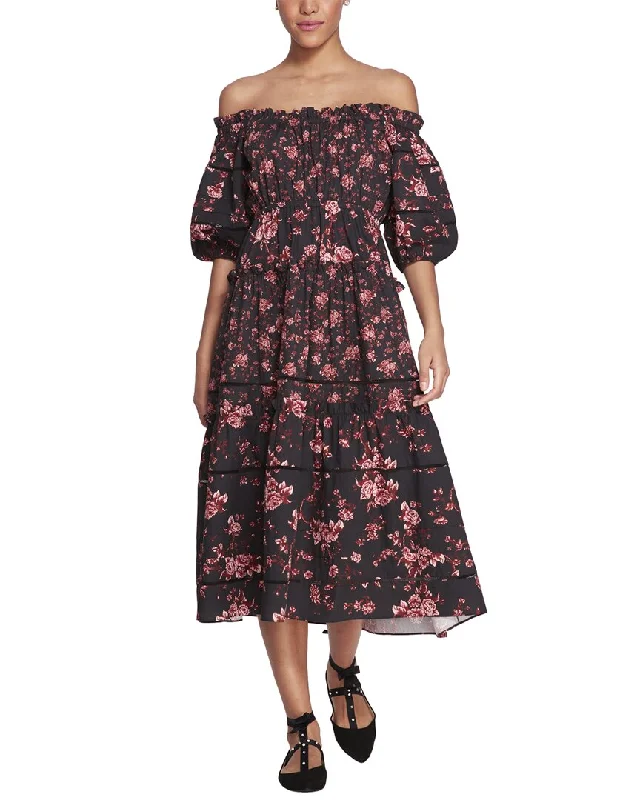 Marchesa Notte Ayana Printed Dress Tunics Party sparkling