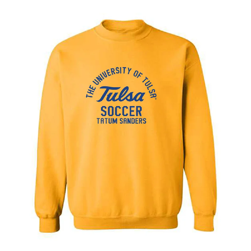 Tulsa - NCAA Women's Soccer : Tatum Sanders - Classic Fashion Shersey Crewneck Sweatshirt Hoodie with High Neck Warm Protective Tulsa - NCAA Women's Soccer : Tatum Sanders - Classic Fashion Shersey Crewneck Sweatshirt Hoodie with High Neck Warm Protective