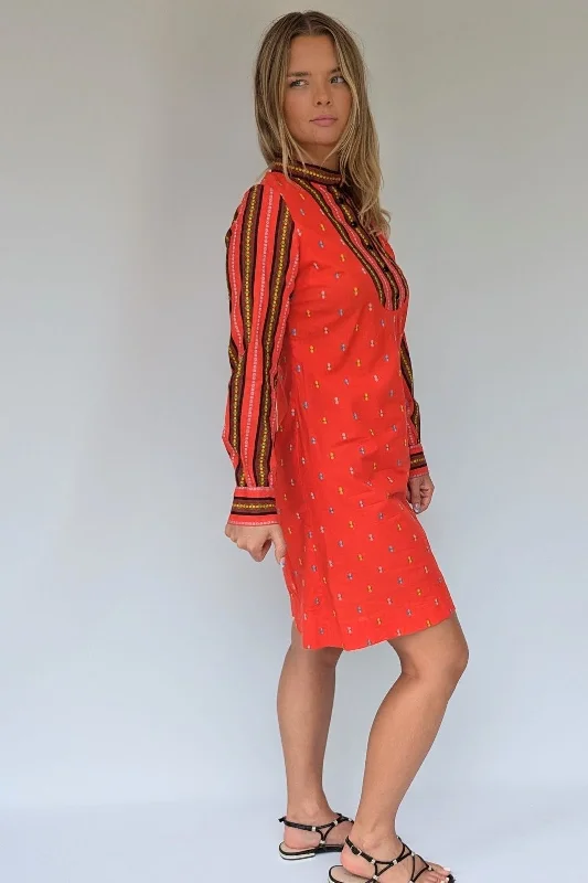 1970's Polly Peck by Sybil Zelker Embriodered Dress Tunics Versatile functional