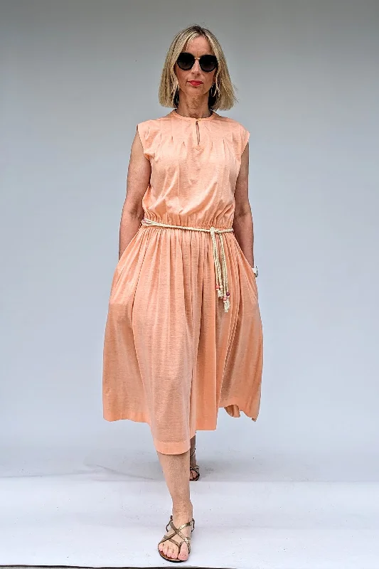 Vintage Louis Feraud Peach Summer Dress Tunics Versatile all-occasion