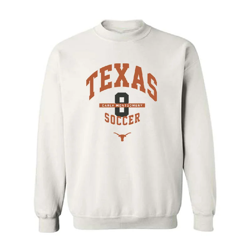 Texas - NCAA Women's Soccer : Carly Montgomery - Classic Fashion Shersey Crewneck Sweatshirt Hoodie with Illustration Artistic Creative Texas - NCAA Women's Soccer : Carly Montgomery - Classic Fashion Shersey Crewneck Sweatshirt Hoodie with Illustration Artistic Creative