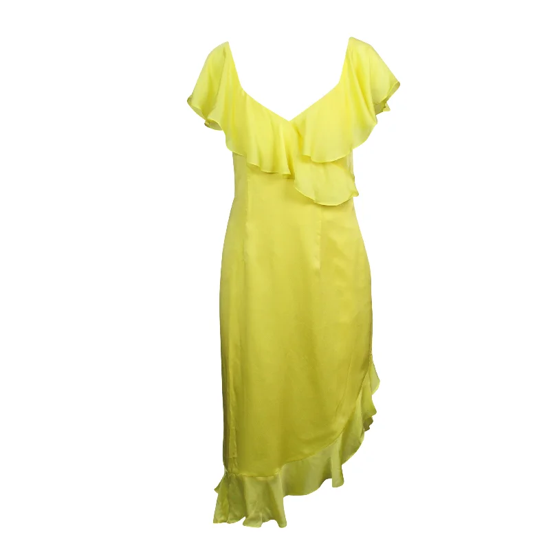 Opening Ceremony YELLOW CASCADE RUFFLE DRESS Tunics Exclusive limited