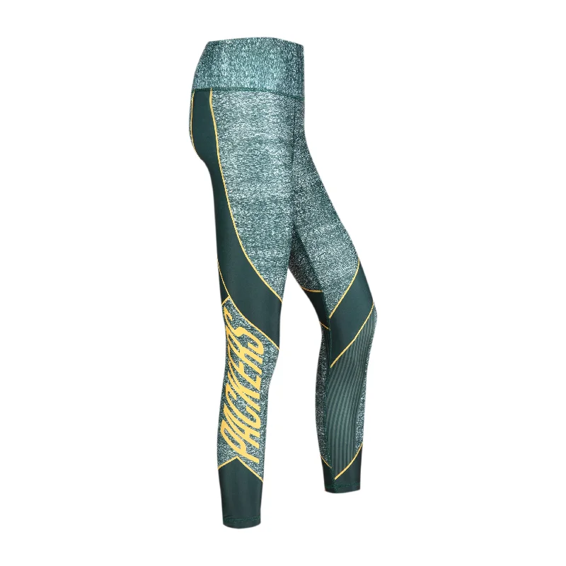 Green Bay Packers Infuse Knit Sublimated Leggings Trendy Mesh Leggings