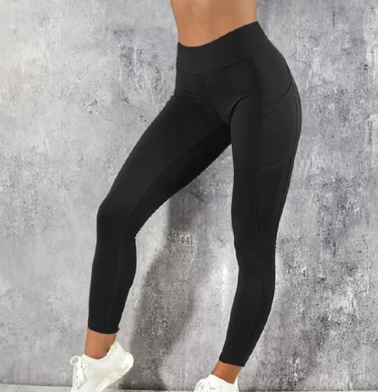 Women's Leggings with Pocket Stylish Stretch Pants Leggings