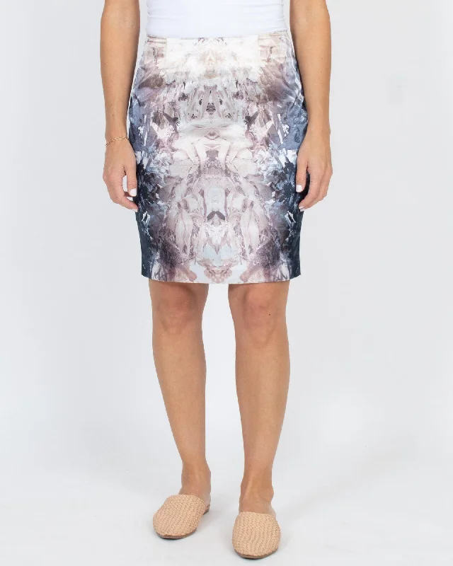 Printed Skirt velvet skirt luxurious