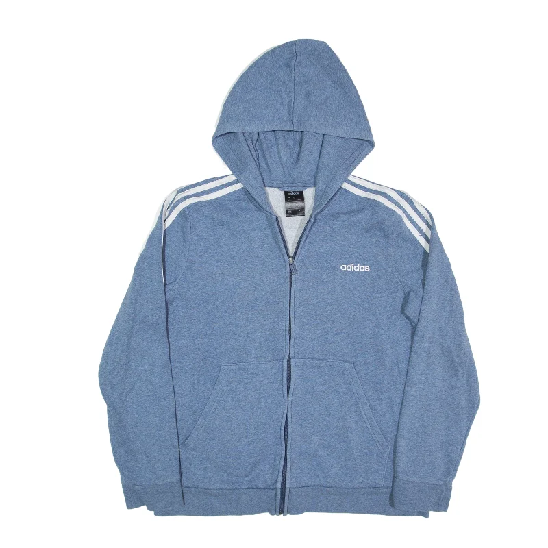 ADIDAS Hoodie Blue Full Zip Womens XL Hoodie Jacket Zipper Layering
