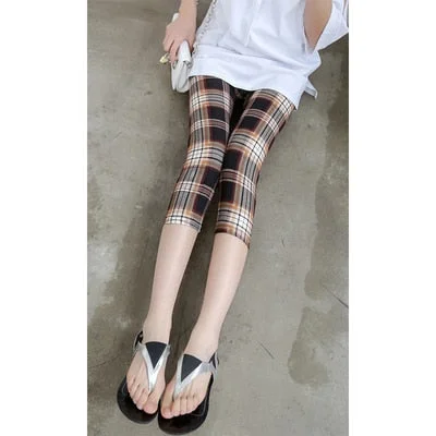Khaki White plaid