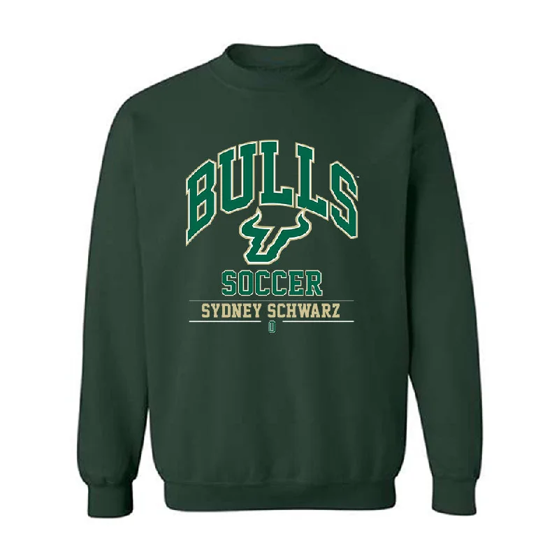 USF - NCAA Women's Soccer : Sydney Schwarz - Classic Fashion Shersey Crewneck Sweatshirt Hoodie with Button Placket Classic Preppy USF - NCAA Women's Soccer : Sydney Schwarz - Classic Fashion Shersey Crewneck Sweatshirt Hoodie with Button Placket Classic Preppy