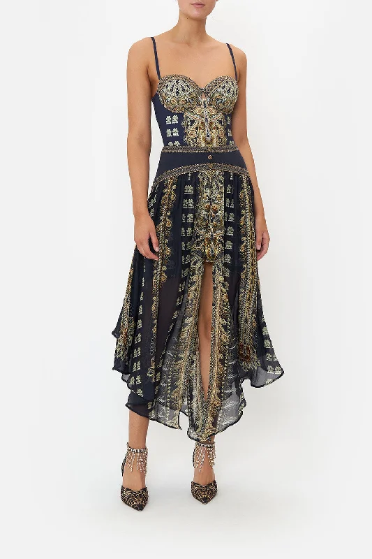 SHAPED WAIST SKIRT ITS ALL OVER TORERO lace skirt intricate