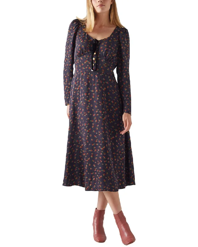 Lk Bennett Annis Flippy Dress Turtleneck Neckline Stylish
