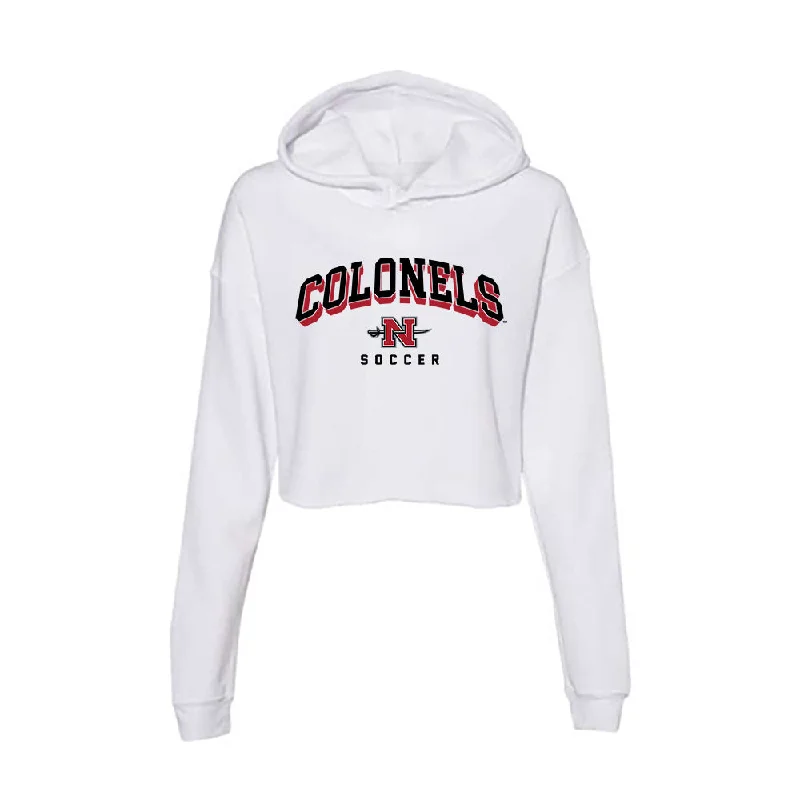 Nicholls State - NCAA Women's Soccer : Alena Lopez - Classic Shersey Women's Crop Fleece Hoodie Hoodie with Hidden Zipper Minimalist Clean Nicholls State - NCAA Women's Soccer : Alena Lopez - Classic Shersey Women's Crop Fleece Hoodie Hoodie with Hidden Zipper Minimalist Clean