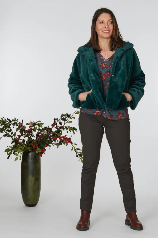 Vesta Cuff Leggings - Olive Elegant Embellished Leggings