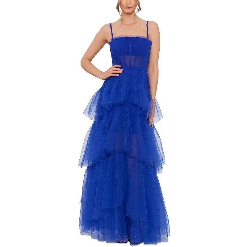 Womens Corset Long Evening Dress Tunics Satin smooth