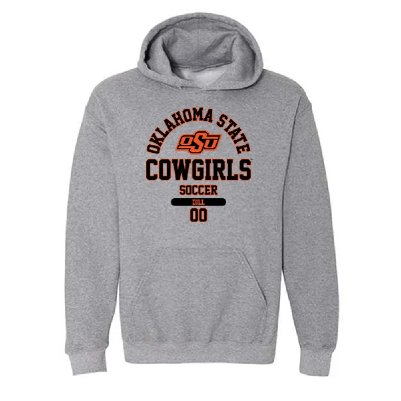 Oklahoma State - NCAA Women's Soccer : Caroline Dill - Classic Fashion Shersey Hooded Sweatshirt Hoodie with Button Classic Timeless Oklahoma State - NCAA Women's Soccer : Caroline Dill - Classic Fashion Shersey Hooded Sweatshirt Hoodie with Button Classic Timeless