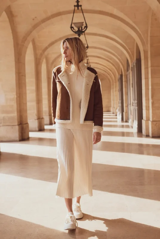 Knit off-white Skirt boho skirt vibe
