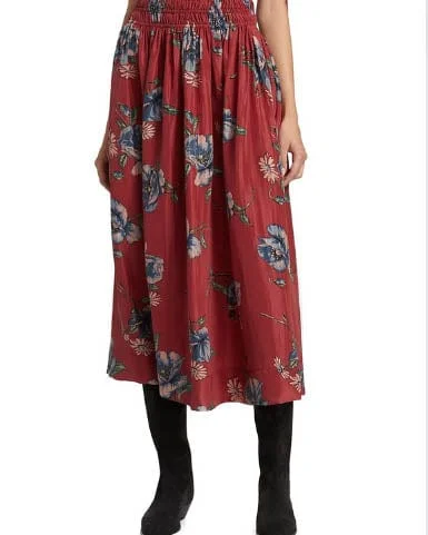 "The Viola Silk Skirt" cashmere skirt plush