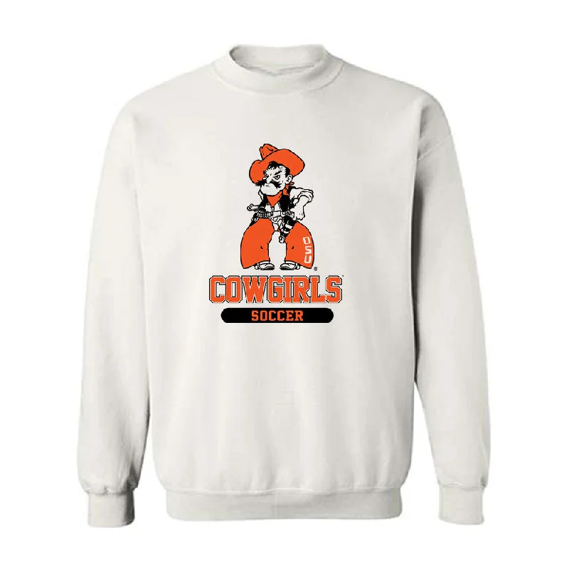 Oklahoma State - NCAA Women's Soccer : Caroline Dill - Classic Shersey Crewneck Sweatshirt Hoodie with Hem Detail Decorative Unique Oklahoma State - NCAA Women's Soccer : Caroline Dill - Classic Shersey Crewneck Sweatshirt Hoodie with Hem Detail Decorative Unique