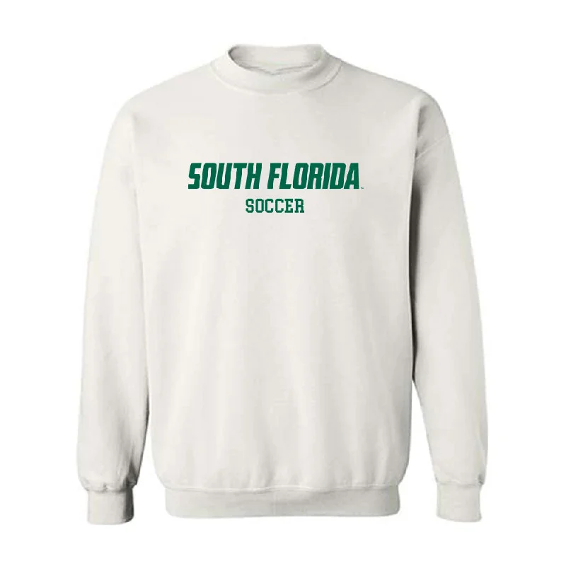 USF - NCAA Women's Soccer : Sydney Schwarz - Classic Fashion Shersey Crewneck Sweatshirt Hoodie with Mock Neck Collared Structured USF - NCAA Women's Soccer : Sydney Schwarz - Classic Fashion Shersey Crewneck Sweatshirt Hoodie with Mock Neck Collared Structured