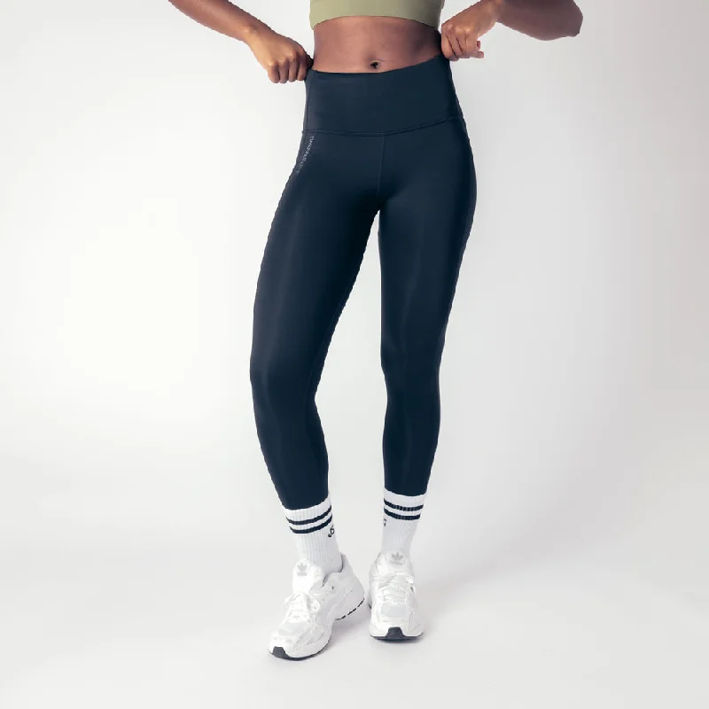 Second Skin High Rise Leggings - Black Onyx Elegant Velvet Leggings