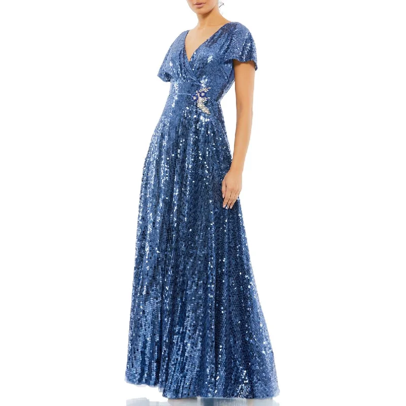 Womens Sequined Maxi Evening Dress Tunics Practical durable