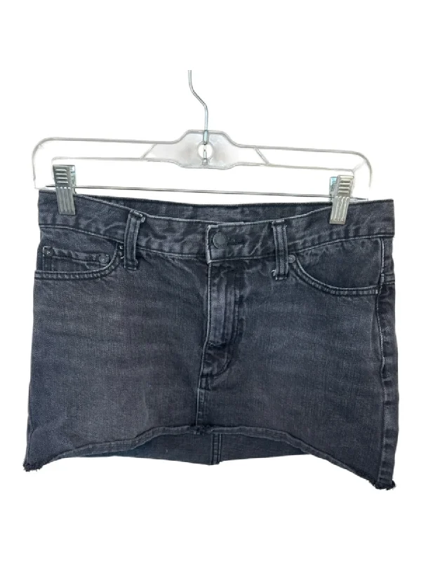 Free People Size 0 Dark Wash Cotton Raw Hem Mini Skirt chiffon skirt floaty