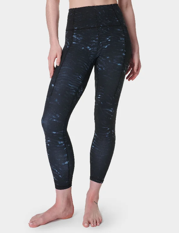 Super Soft 7/8 Yoga Leggings - Blue Tundra Tiger Print Stylish Ultra Stretch Leggings