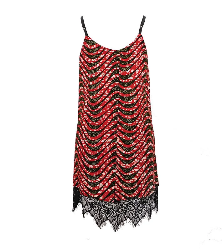 ERZUMAH Precious Lace Detailed Hem Dress Tunics Practical durable