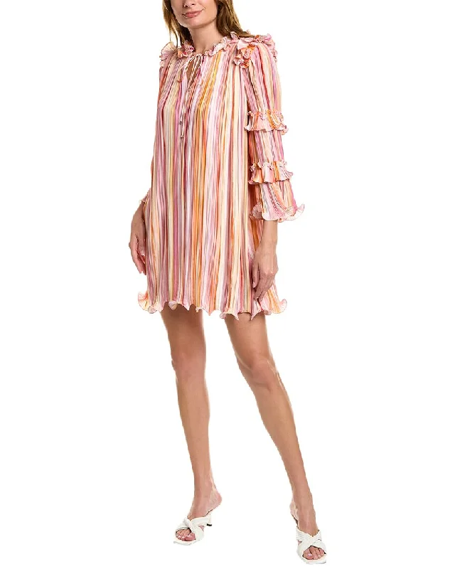 Bcbgmaxazria Accordion Pleated Shift Dress Tunics Cozy soft