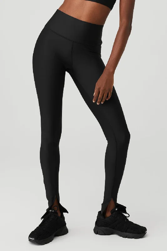 Airlift High-Waist Elongated Legging - Black Stylish Printed Sport Leggings