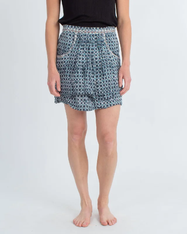 Layered Mini Skirt wool skirt warm