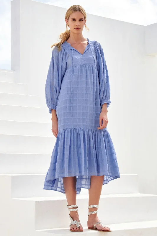 Tasha Dress | Mid Blue Tunics Custom made