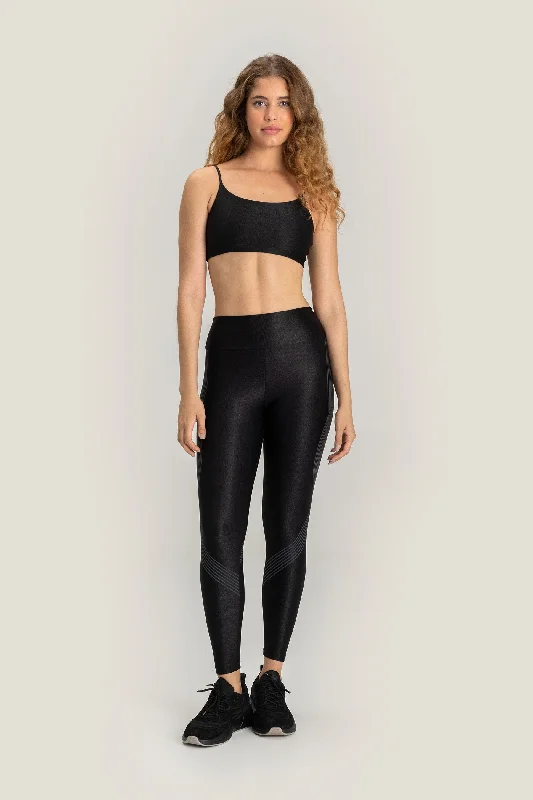 Block Effect Leggings Trendy Fitness Leggings