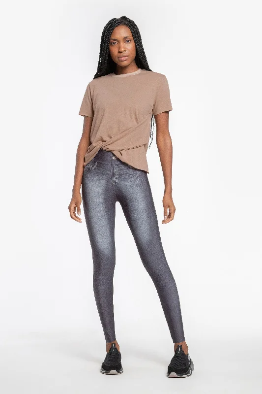 Mix Denim Legging Stylish Compression Fit Leggings