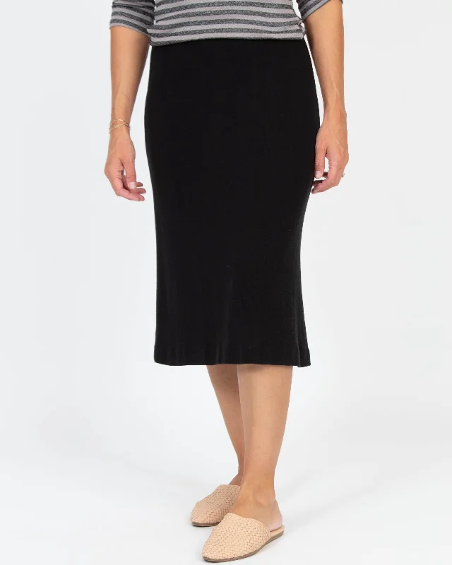 Knit A-Line Skirt silk skirt sleek