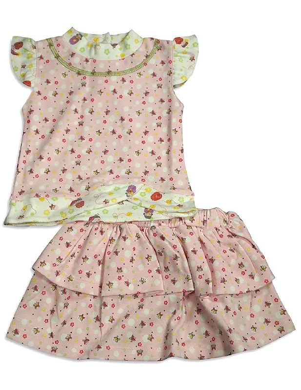 Snopea - Baby Girls Happy Dolls Skirt Set wool skirt thick