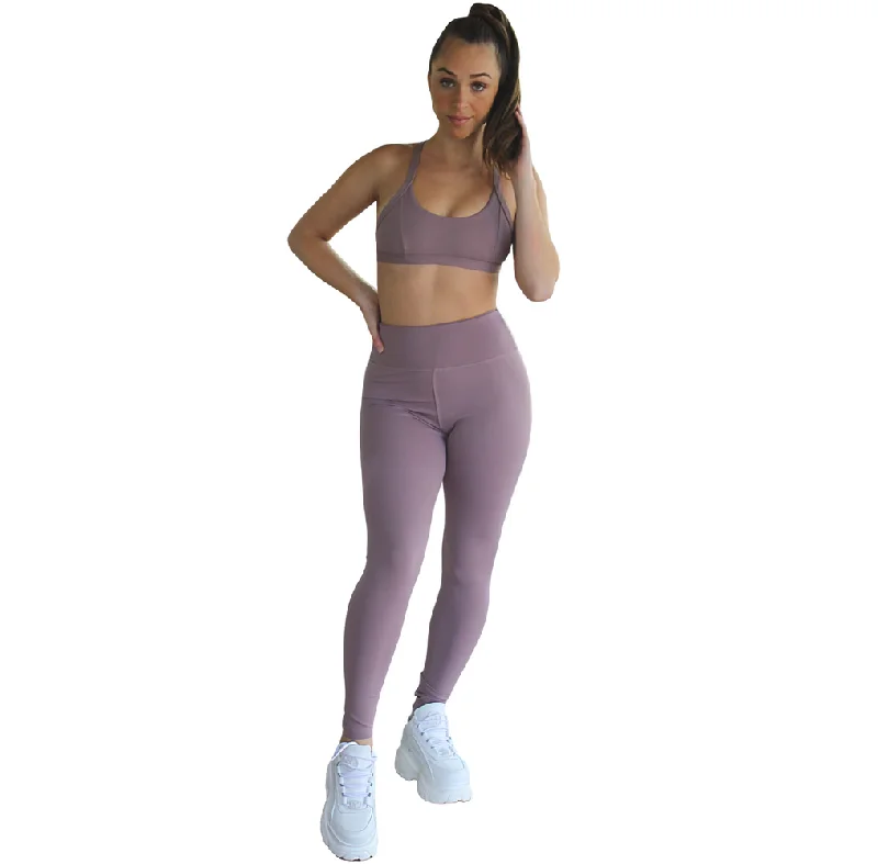Prema Seamless High Rise Yoga Leggings - Plum Stylish Camo Print Leggings
