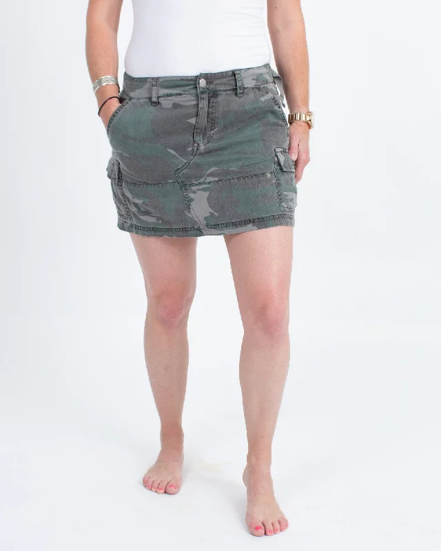 Camo Cargo Skirt tiered skirt playful