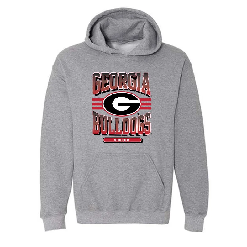 Georgia - NCAA Women's Soccer : Hannah White - Classic Shersey Hooded Sweatshirt Hoodie with Hem Lace Feminine Delicate