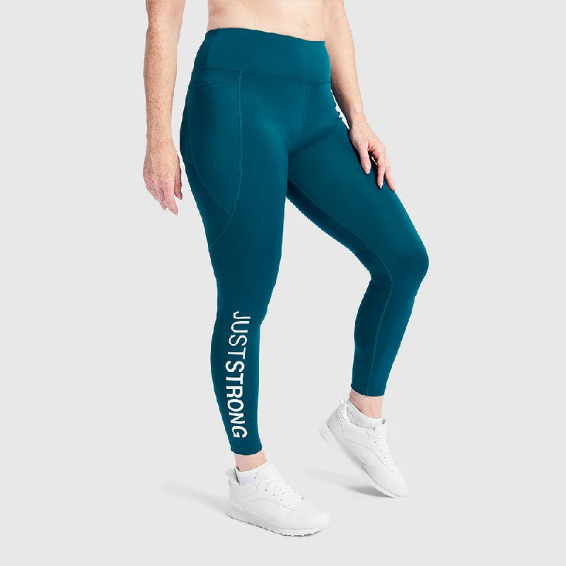 Turquoise Motion Leggings Trendy Activewear Leggings