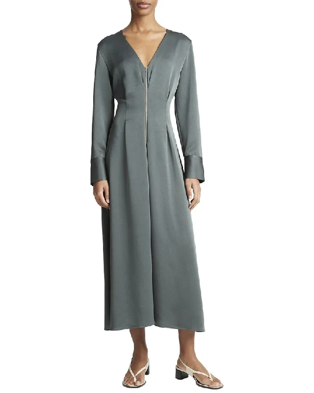 Vince Zipper Front Dress Tunics Fall fleece