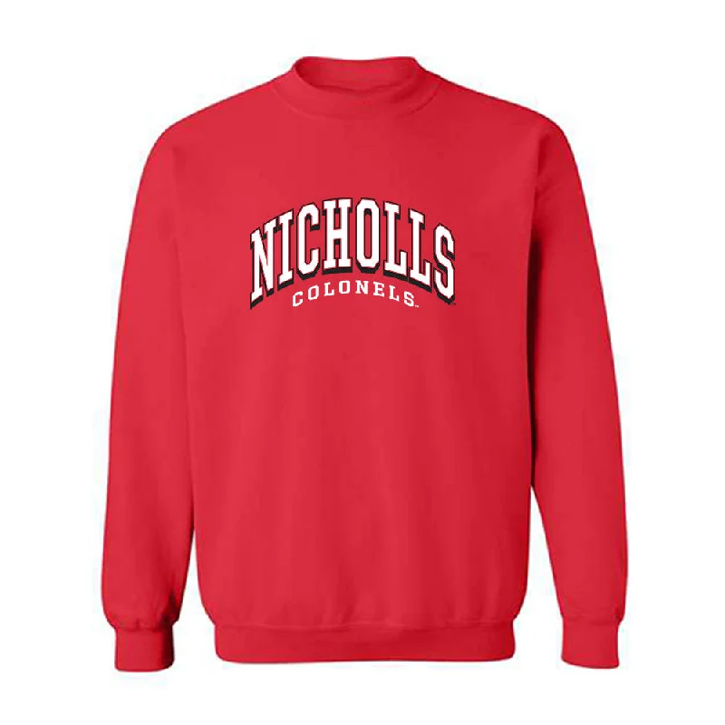 Nicholls State - NCAA Women's Soccer : Mylea Riggle - Classic Fashion Shersey Crewneck Sweatshirt Hoodie with Exposed Zipper Edgy Industrial Nicholls State - NCAA Women's Soccer : Mylea Riggle - Classic Fashion Shersey Crewneck Sweatshirt Hoodie with Exposed Zipper Edgy Industrial