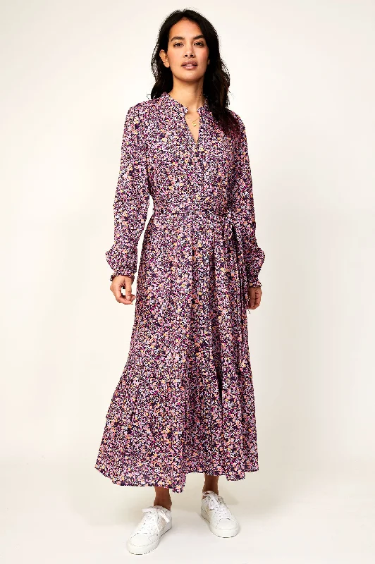 Colette Dress | Ditsy Floral Sunset A-Line Day Work