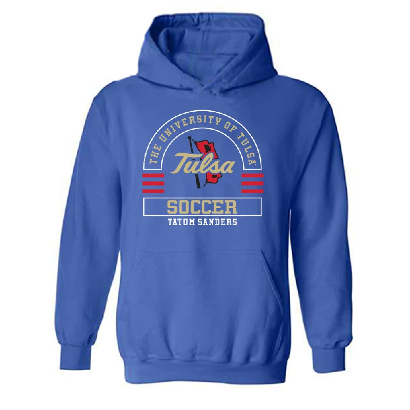 Tulsa - NCAA Women's Soccer : Tatum Sanders - Classic Fashion Shersey Hooded Sweatshirt Hoodie with Mock Neck Collared Structured Tulsa - NCAA Women's Soccer : Tatum Sanders - Classic Fashion Shersey Hooded Sweatshirt Hoodie with Mock Neck Collared Structured