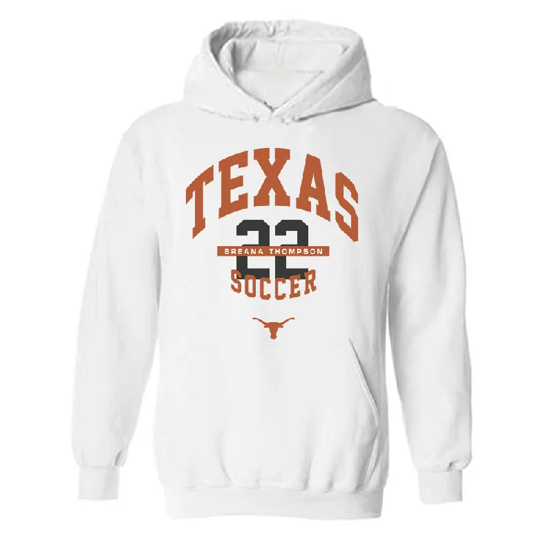Texas - NCAA Women's Soccer : Breana Thompson - Classic Fashion Shersey Hooded Sweatshirt Hooded Sweatshirt Casual Wear Street Style Texas - NCAA Women's Soccer : Breana Thompson - Classic Fashion Shersey Hooded Sweatshirt Hooded Sweatshirt Casual Wear Street Style